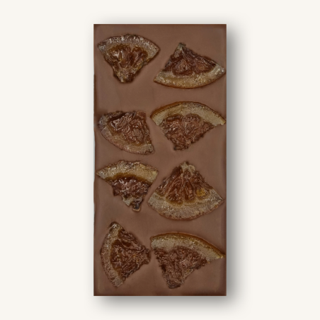 Tablette lait orange minimum 40% de cacao
