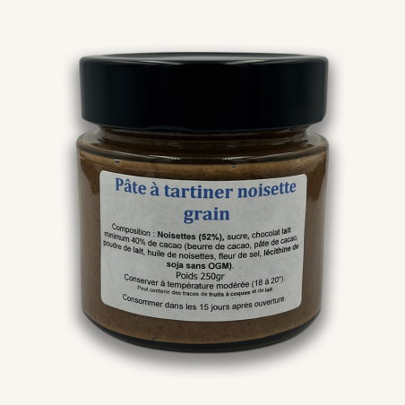 Pâte à tartiner noisette crunchy