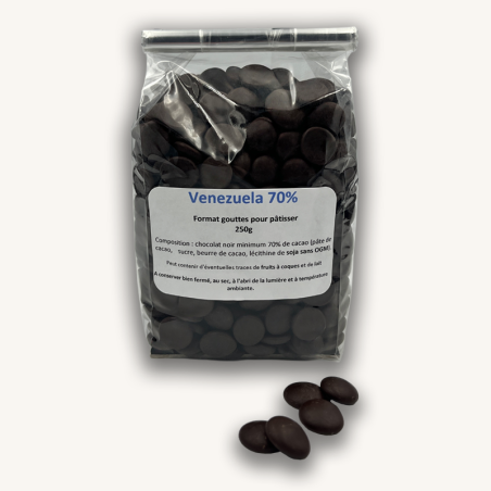 Gouttes Venezuela minimum 70% de cacao