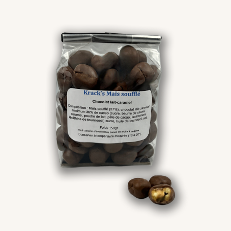 Krack's Maïs soufflé Lait caramel